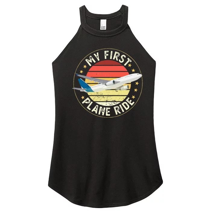 My first plane ride my 1st flight airplane Women’s Perfect Tri Rocker Tank