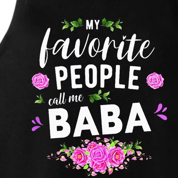 My Favorite People Call Me Baba Serbian Grandma Ladies Tri-Blend Wicking Tank