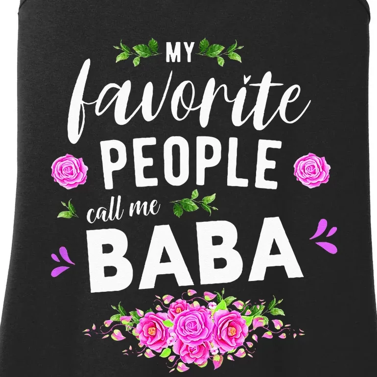 My Favorite People Call Me Baba Serbian Grandma Ladies Essential Tank