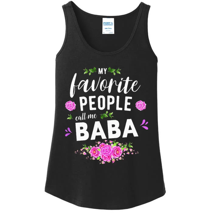 My Favorite People Call Me Baba Serbian Grandma Ladies Essential Tank