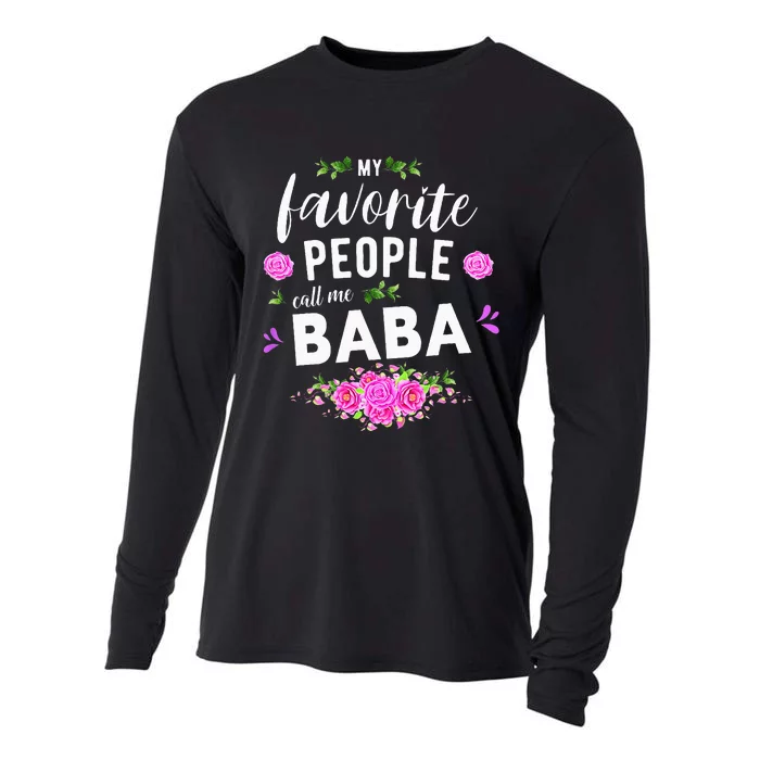 My Favorite People Call Me Baba Serbian Grandma Cooling Performance Long Sleeve Crew