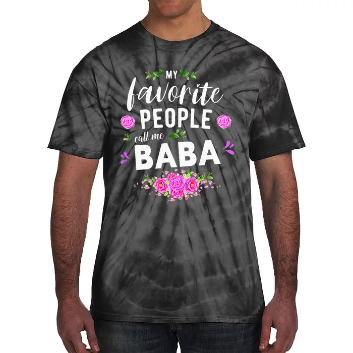 My Favorite People Call Me Baba Serbian Grandma Tie-Dye T-Shirt