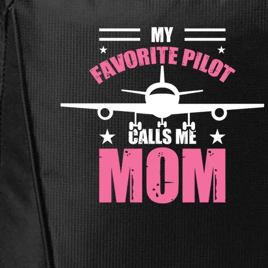 My Favorite Pilot Calls Me Mom Airbus 320 Gift City Backpack