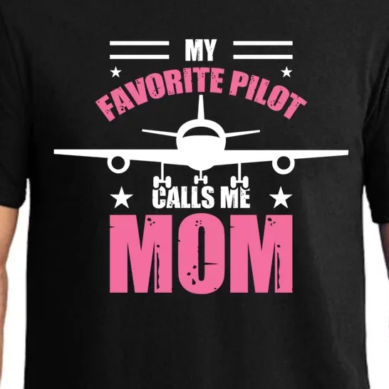 My Favorite Pilot Calls Me Mom Airbus 320 Gift Pajama Set