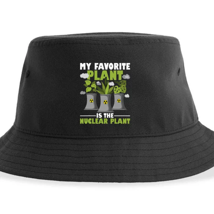 My Favorite Plant Is The Nuclear Plant Nuclear Engineering Sustainable Bucket Hat