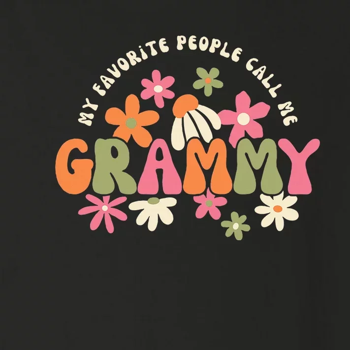 My Favorite People Call Me Grammy Groovy Gift For Grandma Toddler Long Sleeve Shirt