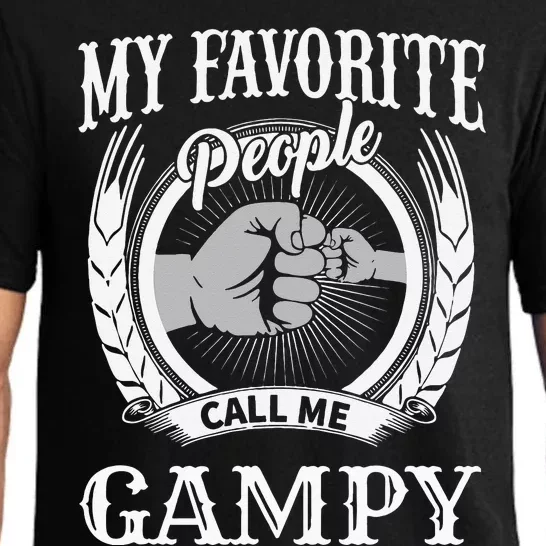 My Favorite People Call Me Gampy Fist Bump Special Grandpa Pajama Set