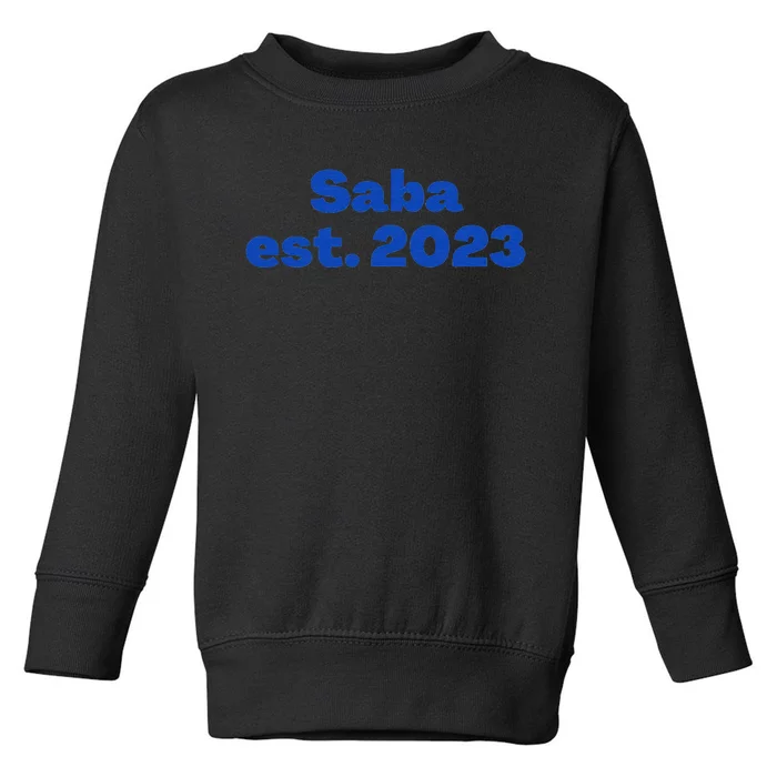 My Favorite People Call Me Saba Hebrew Jewish Grandpa Toddler Sweatshirt