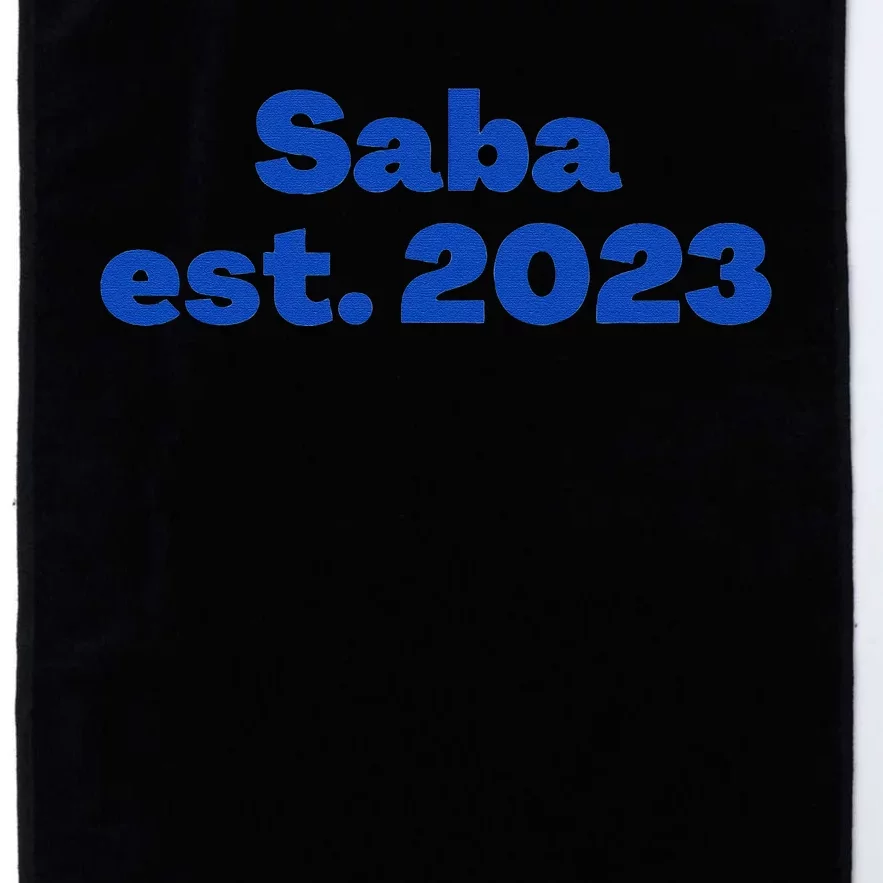 My Favorite People Call Me Saba Hebrew Jewish Grandpa Platinum Collection Golf Towel