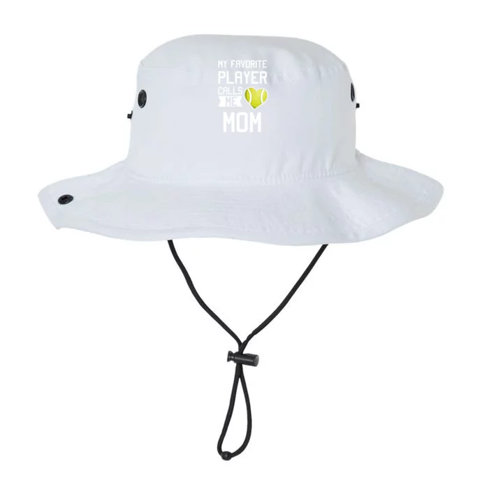 My Favorite Player Calls Me Mom Gift Tennis Mom Racket Gift Legacy Cool Fit Booney Bucket Hat