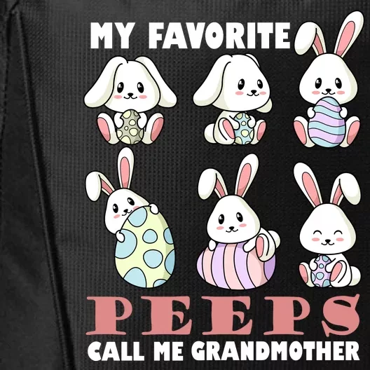 My Favorite Peeps Call Me Grandmother City Backpack