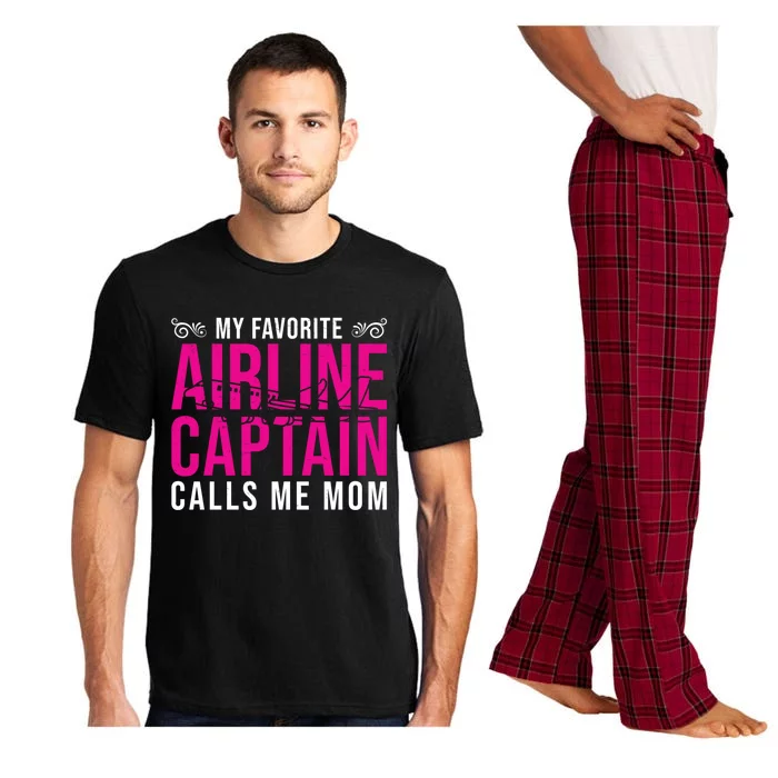 My Favorite Pilot Calls Me Mom N Airline Captain Lover Meaningful Gift Pajama Set