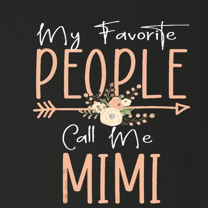 My Favorite People Call Me Mimi Mothers Day Floral Toddler Long Sleeve Shirt