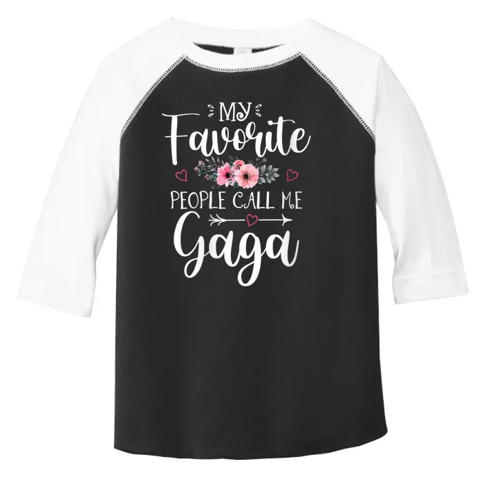 My Favorite People Call Me Gaga Toddler Fine Jersey T-Shirt