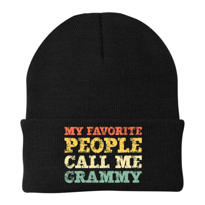 My Favorite People Call Me Grammy Knit Cap Winter Beanie