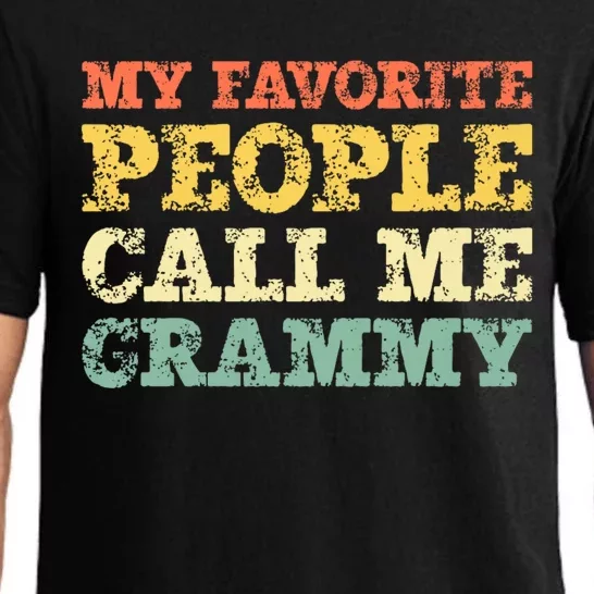 My Favorite People Call Me Grammy Pajama Set