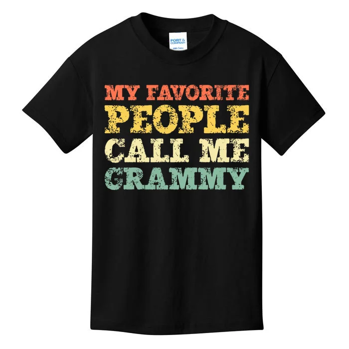 My Favorite People Call Me Grammy Kids T-Shirt