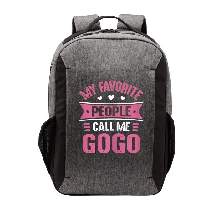 My Favorite People Call Me Gogo Vector Backpack