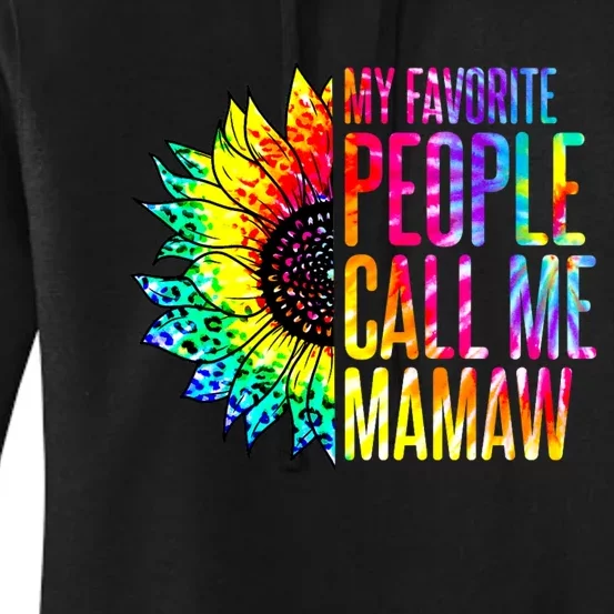 My Favorite People Call Me Mamaw Sunflower Women's Pullover Hoodie