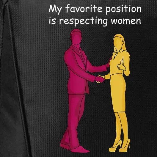 My Favorite Position Is Respecting Women City Backpack