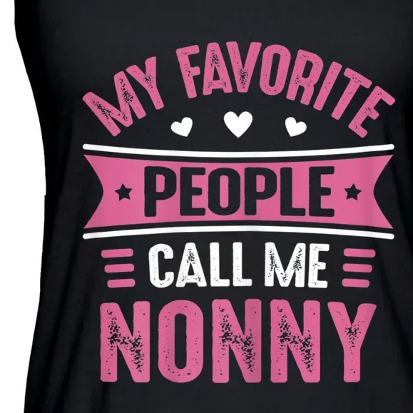 My Favorite People Call Me Nonny Ladies Essential Flowy Tank