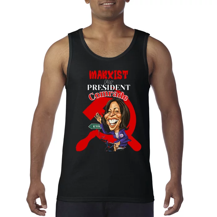 Marxist For President Comrade Kamala Harris Funny President Tank Top