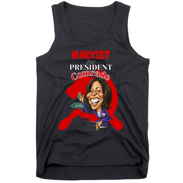 Marxist For President Comrade Kamala Harris Funny President Tank Top