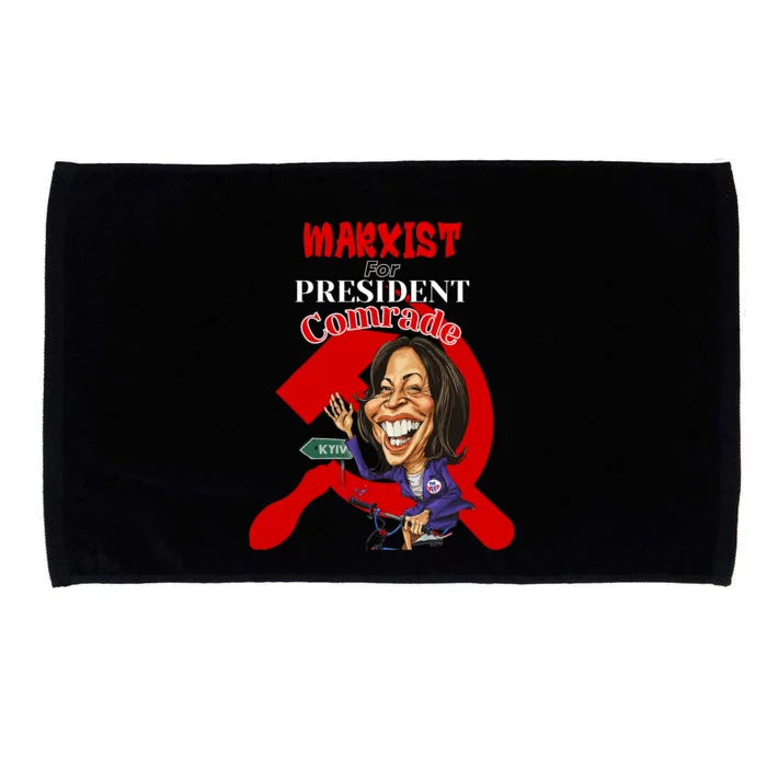 Marxist For President Comrade Kamala Harris Funny President Microfiber Hand Towel