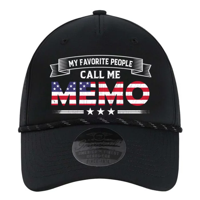 My Favorite People Call Me Memo Usa Flag Grandma Mothers Day Gift Performance The Dyno Cap