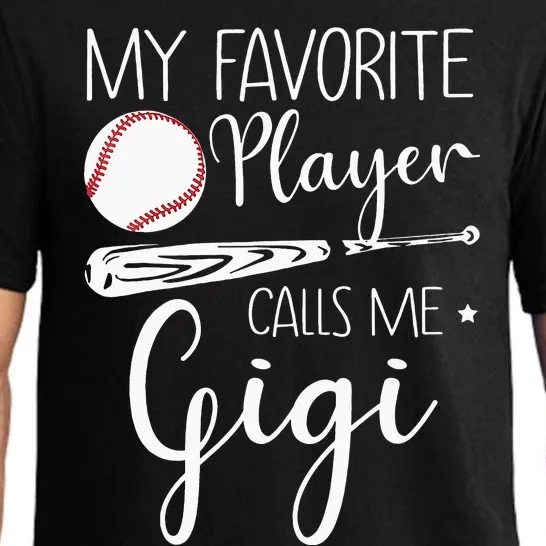 My Favorite Player Calls Me Gigi Baseball Pajama Set