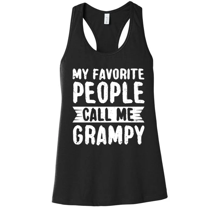 My Favorite People Call Me Grampy Women's Racerback Tank