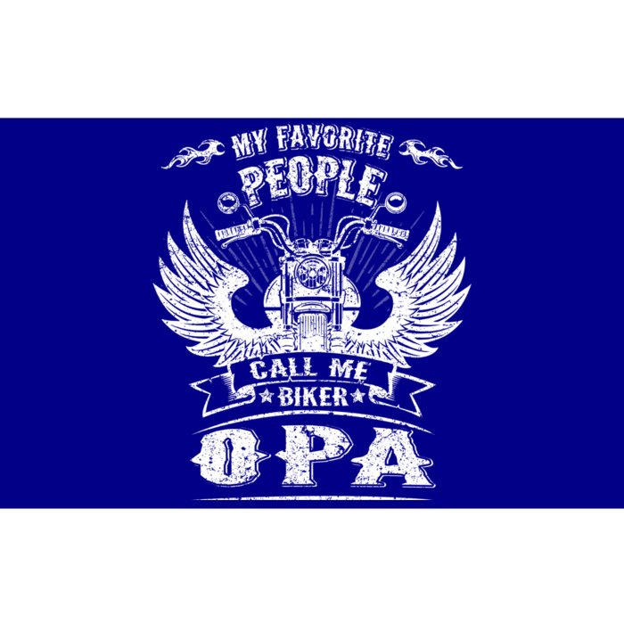 My Favorite People Call Me Biker Opa Grandpa Motorcycle Gift Bumper Sticker