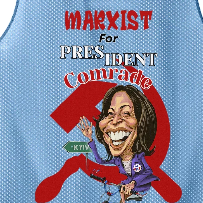 Marxist For President Comrade Kamala Harris Mesh Reversible Basketball Jersey Tank