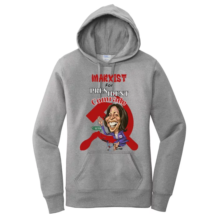 Marxist For President Comrade Kamala Harris Women's Pullover Hoodie