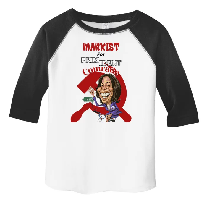 Marxist For President Comrade Kamala Harris Toddler Fine Jersey T-Shirt