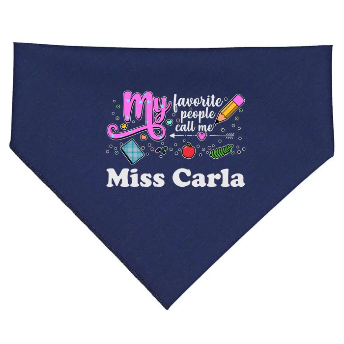 My Favorite People Call Me Custom Name USA-Made Doggie Bandana