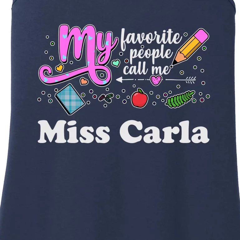 My Favorite People Call Me Custom Name Ladies Essential Tank