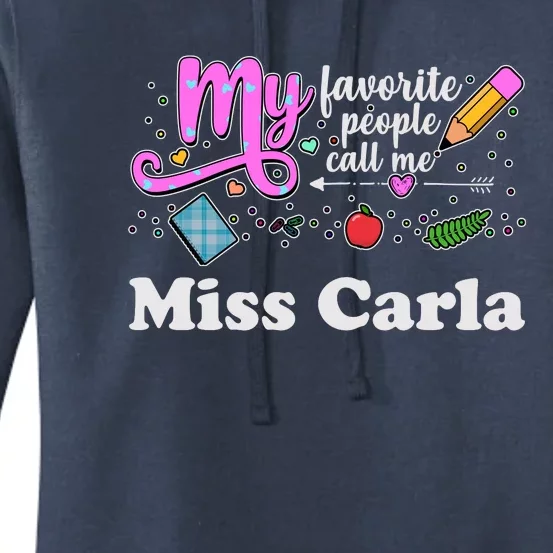 My Favorite People Call Me Custom Name Women's Pullover Hoodie