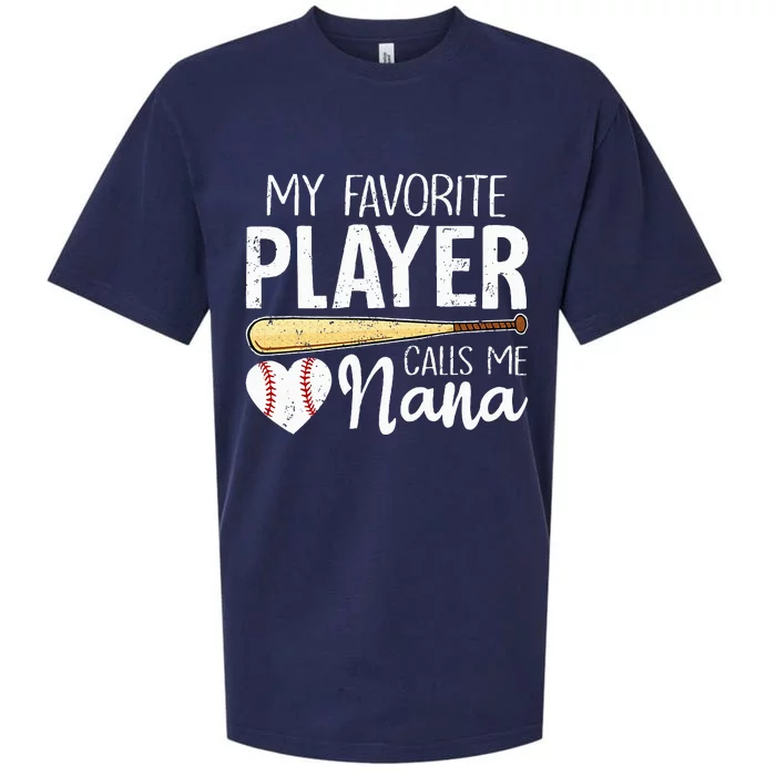 My Favorite Player Calls Me Nana Baseball Sueded Cloud Jersey T-Shirt