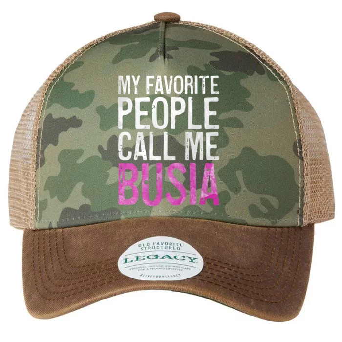 My Favorite People Call Me Busia Legacy Tie Dye Trucker Hat