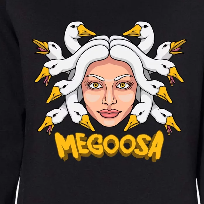 Megoosa Funny Pun Goose Medusa Snakes Gift Womens California Wash Sweatshirt