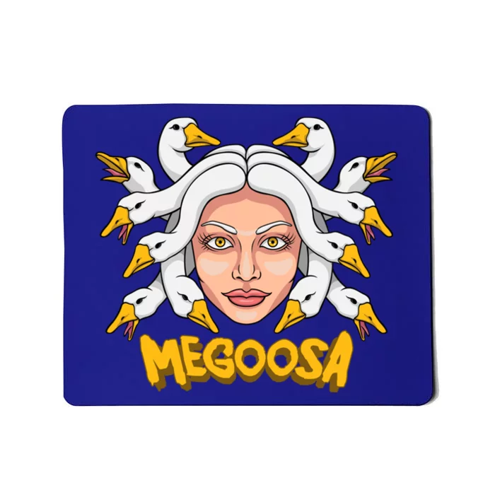 Megoosa Funny Pun Goose Medusa Snakes Gift Mousepad