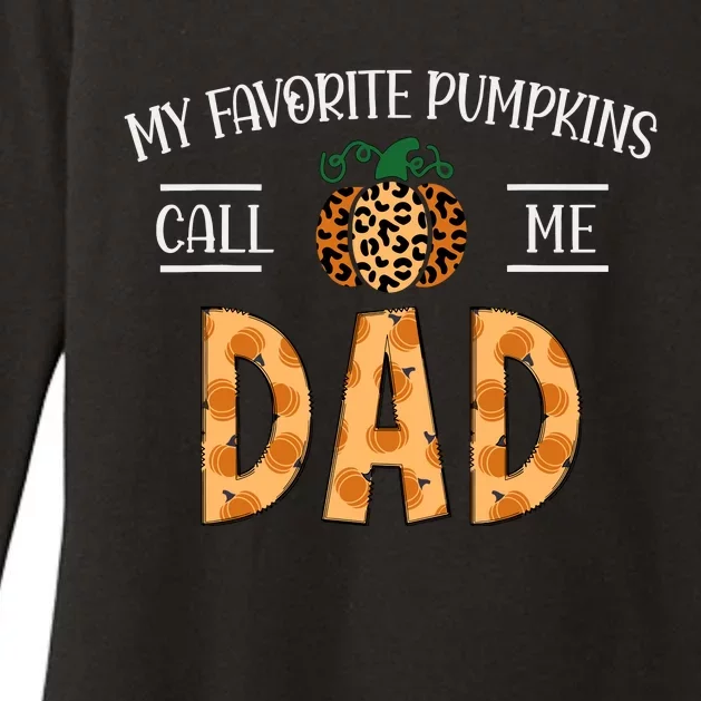 My Favorite Pumpkins Call Me Dad Fall Autumn Thanksgiving Womens CVC Long Sleeve Shirt