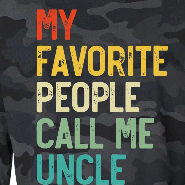 My Favorite People Call Me Uncle Father's Day Cropped Pullover Crew