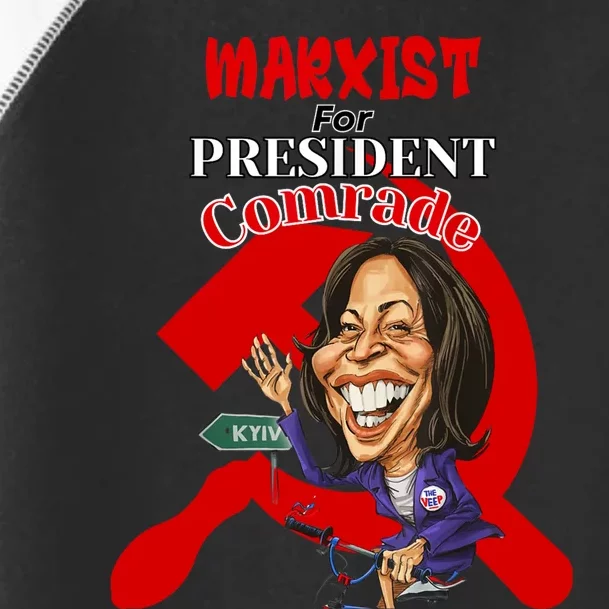 Marxist For President Comrade Kamala Harris Funny President Toddler Fine Jersey T-Shirt