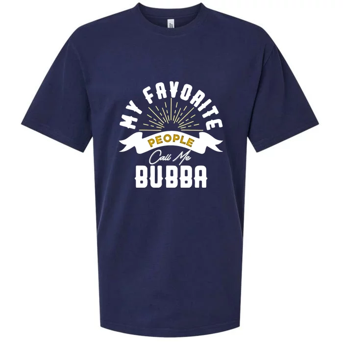 My Favorite People Call Me Bubba Sueded Cloud Jersey T-Shirt