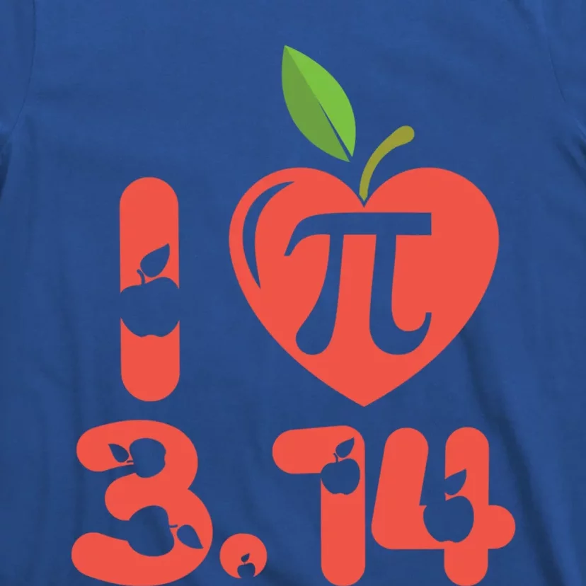 Math Funny Pi Day 3 14 I Love Apple Pie Apple Pi Day Gift T-Shirt