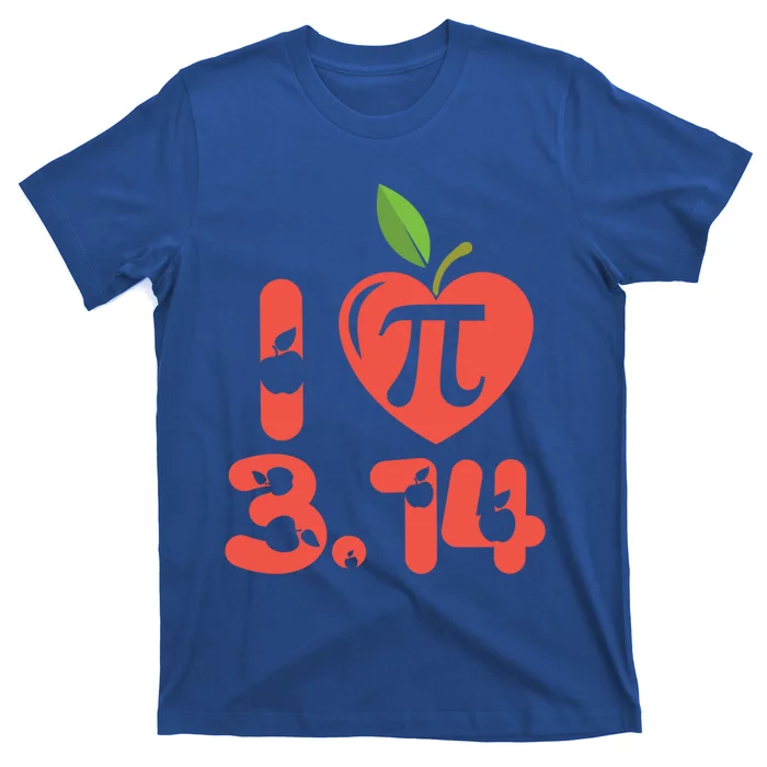 Math Funny Pi Day 3 14 I Love Apple Pie Apple Pi Day Gift T-Shirt