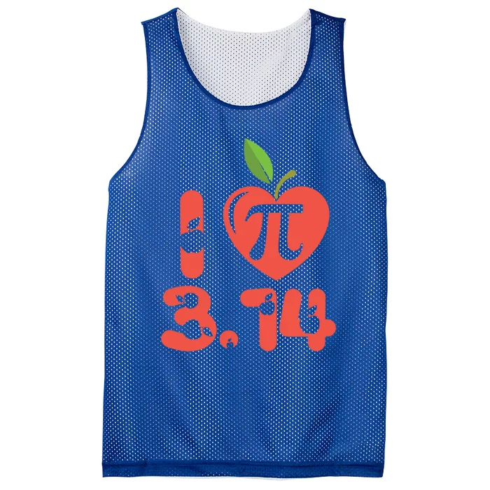 Math Funny Pi Day 3 14 I Love Apple Pie Apple Pi Day Gift Mesh Reversible Basketball Jersey Tank