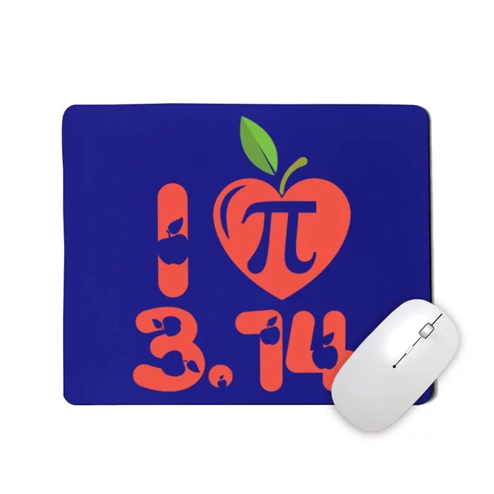 Math Funny Pi Day 3 14 I Love Apple Pie Apple Pi Day Gift Mousepad